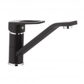 Смеситель для кухни MIXXUS NEVADA 555 черный (MX0020) На фото Смеситель для кухни MIXXUS NEVADA 555 черный (MX0020)