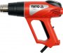 На фото Строительный фен YATO 2000 Вт, 0-550 °C, 350/500 л/мин (YT-82288)