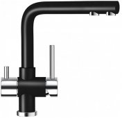 Кухонный смеситель Schock Wellus Puro-84 черный (57000184) На фото Кухонный смеситель Schock Wellus Puro-84 черный (57000184)