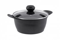 На фото Кастрюля Vinzer с крышкой 24 см / 4.0 л Castform line (89403)