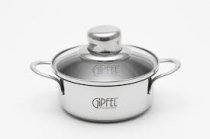 На фото Кастрюля Gipfel MINI 12х7 см 0.75 л (1203)