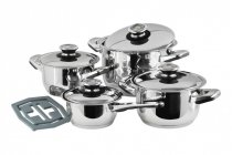 На фото Набор посуды Vinzer Grand Junior 9 предметов (89039)