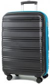 На фото Чемодан Rock Impact II (M) Black/Blue (926415)
