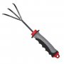 На фото Культиватор садовый Intertool 240*86мм с комбинированной рукояткой (FT-0026)