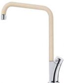 Кухонный смеситель Franke GALILEO фрагранит хром/бежевый (115.0289.846) На фото Кухонный смеситель Franke GALILEO фрагранит хром/бежевый (115.0289.846)