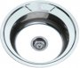 На фото Кухонная мойка Zerix Z490-06-180D Decor декорированная (ZX1583)