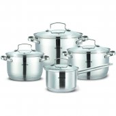 Набор посуды из нержавеющей стали Bohmann 8 предметов (BH 1908 N) На фото Набор посуды из нержавеющей стали Bohmann 8 предметов (BH 1908 N)