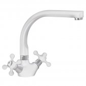 Смеситель для кухни MIXXUS COLOR 273 белый (MI2760) На фото Смеситель для кухни MIXXUS COLOR 273 белый (MI2760)