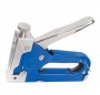 На фото Механический скобозабивной пистолет Intertool под скобу 11.3*0.7*4-14мм синий (RT-0101)