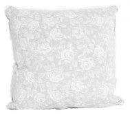 На фото Подушка декоративная Прованс White Rose 40x40 см Белая с мережкой (.003693)