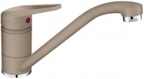 На фото Смеситель для кухни Franke NOVARA-PLUS фрагранит миндаль (115.0470.655)
