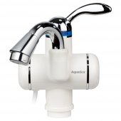 Проточный водонагреватель Aquatica LZ для раковины гусак изогнутый на гайке (LZ-5A111W) На фото Проточный водонагреватель Aquatica LZ для раковины гусак изогнутый на гайке (LZ-5A111W)