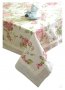 На фото Скатерть Прованс Large pink Rose с кантом и кружевом 140х180 см (.003769)