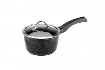 На фото Ковш Vinzer Premium Granite Induction с крышкой 1.6 л 16 см (89450)