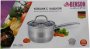 На фото Ковш из нержавеющей стали с крышкой Benson 16 см 1.5 л (BN-228)