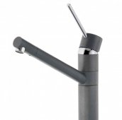 Кухонный смеситель Schock Aquatech Inox-12 серый (71000012) На фото Кухонный смеситель Schock Aquatech Inox-12 серый (71000012)