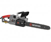 На фото Пила цепная Intertool 2400Вт, шина 405мм, прямой двигатель, плавный пуск (DT-2204)