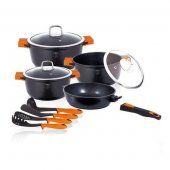 На фото Набор посуды Berlinger Haus Granit Diamond Line 11 предметов (BH-1120)