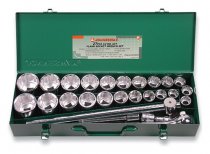 На фото Набор торцевых головок Jonnesway 3/4"DR головки 22-50мм и 7/8"-2" 27 шт (S04H6327S)