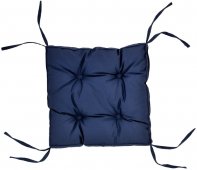 На фото Подушка на стул DOTINEM COLOR синяя 40х40 (борт 5см)  (213109-2)