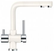 Кухонный смеситель Schock Wellus Polaris-99 белый (57000199) На фото Кухонный смеситель Schock Wellus Polaris-99 белый (57000199)