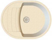На фото Кухонная мойка Idis Cappa Vanilla 326