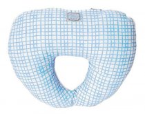 На фото Подушка дорожная Прованс by Andre Tan 36х30 см Голубая клетка (.000185)