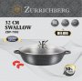 Сотейник Zurrichberg 32 х 7.5 см с мраморным покрытием (ZBP-7092 Black) На фото Сотейник Zurrichberg 32 х 7.5 см с мраморным покрытием (ZBP-7092 Black)
