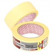 На фото Лента малярная Intertool 38мм, 40м, желтая (DM-3840)