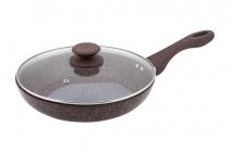 Сковорода Granchio Pietra naturale induzione c крышкой 26х5.5 см (88157) На фото Сковорода Granchio Pietra naturale induzione c крышкой 26х5.5 см (88157)