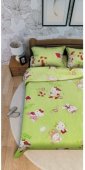 На фото Постельное белье Leleka-Textile Ранфорс 145х210 Салатовое Детское