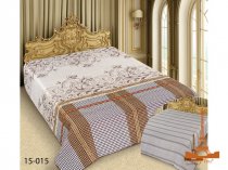 На фото Покрывало двухстороннее Love you Barokko 15-015 200х220 см Серое