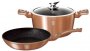 На фото Набор посуды Berlinger Haus Rosegold Collection 3 предмета BH-1281N
