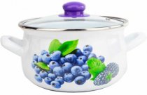 На фото Набор кастрюль Gusto Стигла чорниця 2.1л/3.1л/4л (GT-T-3-B)