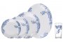 На фото Сервиз столовый Arcopal Aliya Blue 25 предметов (L5296)