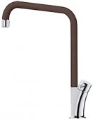Кухонный смеситель Franke GALILEO фрагранит хром/шоколад (115.0289.843) На фото Кухонный смеситель Franke GALILEO фрагранит хром/шоколад (115.0289.843)