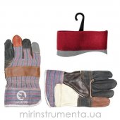 На фото Перчатка Intertool комбинированная из кожи и ткани 10.5 (SP-0004)