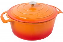 На фото Кастрюля Krauff Castella чугун/эмаль 7.0 л 29.5 см с крышкой 29-249-002