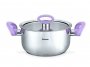 На фото Кастрюля Fissman Veronica 20x10 см/3.1 л со стеклянной крышкой (SS-5446.20)