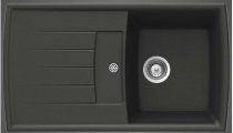 На фото Кухонная мойка Schock Lotus D100 Carbonium-90 (54145090)