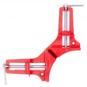 На фото Струбцина угловая 90 градусов Intertool ширина захвата 75 мм (HT-6041)