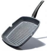 Сковорода гриль квадратная Fissman GREY STONE 28 см (4978) На фото Сковорода гриль квадратная Fissman GREY STONE 28 см (4978)