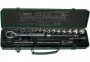 На фото Набор торцевых головок Hans 3/8" 19 предметов 1/2"-7/8" 12 граней (3619-2А)