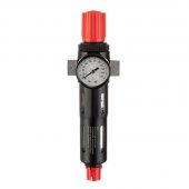 На фото Фильтр для очистки воздуха с редуктором Intertool 1/4", 5мкм, 1200 л/мин, металл (PT-1419)
