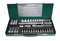 На фото Набор торцевых головок Jonnesway 3/8"DR 6-24 мм 41 шт (S04H3141S)