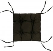 На фото Подушка на стул DOTINEM COLOR коричневая 40х40 (борт 5см)  (213109-1)