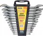 На фото Набор рожковых ключей Mastertool 12 шт 6х7 30х32 мм (70-2112)