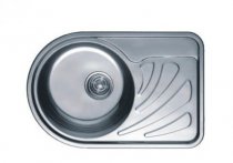 На фото Кухонная мойка Haiba 67x44 Decor декорированная (HB0557)