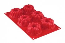 На фото Форма для маффинов Granchio SilicoFlex collection 6 шт. Фантазия 30 x 17 cм (88433)