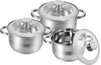 Набор кастрюль Krauff Strich 6 предметов (88-222-004) На фото Набор кастрюль Krauff Strich 6 предметов (88-222-004)